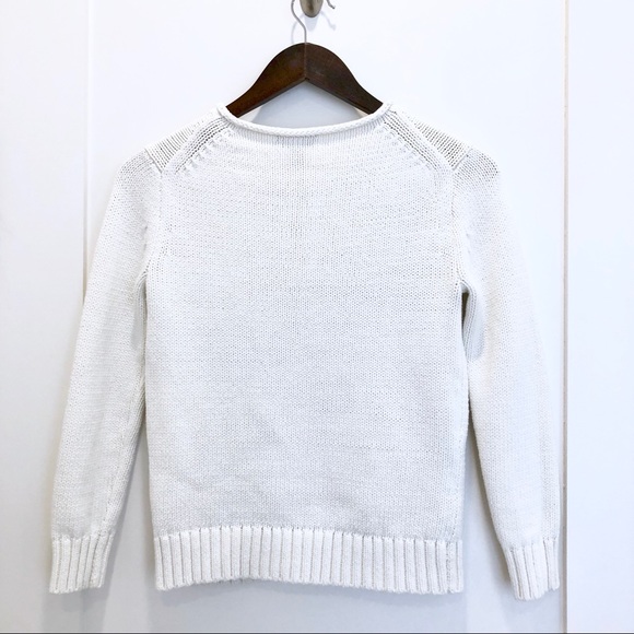 J.Crew Americana Cream & Navy Sweater XXS - Picture 8 of 8